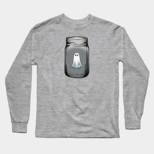 Apothecary Cute Ghost In A Witchy Jar Long Sleeve T-Shirt